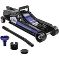 ECD Germany Hydraulischer Wagenheber 2,5T Schwarz-Blau aus Stahl
