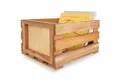 Creative Deco Aufbewahrungsbox Vinyl Box zur Aufbewahrung bis zu 80 Schallplatten 46x36x25 cm
