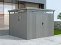 Metall Gerätehaus Modell Style 7,56 m² Aluminium Grau