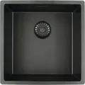 Flächenbündige Spüle Cagrpp40bk-fl Black Line, Schwarz - Solido