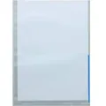 Sichthüllen A4 mit Indexstreifen PP VE=100 Stück blau