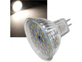 LED Strahler MR16 H55 SMD 120°, 4000k, 420lm, 12V/5W, neutralweiß