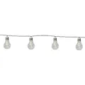Star Trading Solar-Lichterkette Glow, 10 Leuchtmittel, Transparent, LED, Warmwei