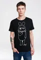 LOGOSHIRT T-Shirt Maus - Outline mit coolem Print