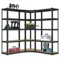 Juskys Regalsystem, Grau, Metall, 160x180x160 cm, Freizeit, Heimwerken, Werkstatt