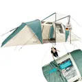 Skandika Kuppelzelt Kalmar 6 Personen Campingzelt 670x230 cm Dachfenster Neu