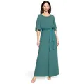 Vera Mont Overall Damen mit Bindegürtel (1-tlg) Design grün XXL (46)