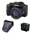 KODAK Pixpro Astro Zoom AZ426 - Digitale Bridge-Kamera, 42X optischer Zoom, 24-mm-Weitwinkel, 20 Megapixel, 3-Zoll-LCD, Full HD 1080p Video, Li-Ionen-Batterie - Schwarz
