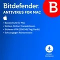 Bitdefender ANTIVIRUS FOR MAC 2026 / 3 Geräte / 1 Jahr / KEY (ESD)