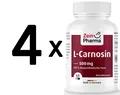 4 x Zein Pharma L-Carnosine, 500mg - 60 caps (458,29 EUR/kg)