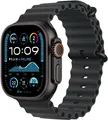 Apple Watch Ultra 2 49mm Titan Schwarz mit Ocean Armband Schwarz
