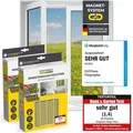 EASYmaxx Moskitonetz mit Magnetbefestigung - 150 x 130 cm - schwarz - 2er-Set - Schwarz