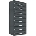 AL Briefkastensysteme 8 Fächer Premium Wand Briefkasten Anlage in RAL 7016 Anthrazit Grau, Post A4, robust, wetterfest, Artikelnummer: 132P8EA1P7016