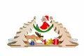 Bastelset Teelichtbogen Weihnachtsmann mit Elch