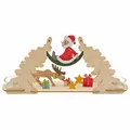 Bastelset Teelichtbogen Weihnachtsmann Kuhnert zum Zusammenbauen Kreativ Holz