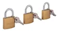 3 Stück Vorhängeschloss mit gleichem Schlüssel - 40 mm - gleiches Schloss