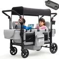 Sekey Bollerwagen FW154, faltbar, 80kg Traglast, 159 x 62 x 113,5cm (L/B/H), grau