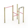 Wickey Fitnessgerät - Fit Base 510 - Outdoor Fitnessstudio, Gym für Zuhause, Klettern und Sport für Jugendliche und Erwachsene im Garten mit Klimmzugstange