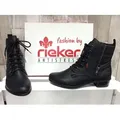 RIEKER Stiefelette Schnür ungefüttert HWK Damen schwarz 36 - Schwarz - 36