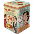 Nostalgic-Art Retro Teedose, 100 g, Tea & Cookies Together – Geschenk-Idee für Tee-Liebhaber, Aufbewahrung für losen Tee und Teebeutel, Vintage Design