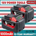 2x Für Milwaukee 18V Akku Für M18 9,0Ah Li-Ion M18B6 48-11-1860 48-11-1852