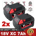 2x Ersatz Für Milwaukee M18 Akku 18V XC 7,0Ah Li-Ion M18B6 48-11-1860 48-11-1852