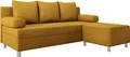 MIRJAN24 Schlafsofa Dover mit Bettkasten und Schlaffunktion, Bettsofa, Couch vom Hersteller (Sofa mit Polsterhocker, Farbe: Fresh 37)