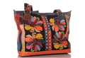 KMISSO Henkeltasche Damen Leder Patchwork Umhänge Henkel Schulter Tasche 30684 (1-tlg), im eleganten Look