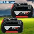 2Pack 7.0Ah Akku für Bosch 18V Professional GBA GSR GSB BAT618 BAT609 BAT620