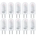 10 x Philips LED Stiftsockellampe 1,7W =20W GY6,35 matt 12V 210lm warmweiß 3000K