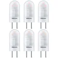 6 x Philips LED Stiftsockellampe 1,7W = 20W GY6,35 matt 12V 210lm warmweiß 3000K