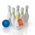 60131 XXL Bowling Spiel mit 6 Pins & Kugel, 42 cm Kegel, standfest befüllbar,...