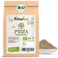 Pizza Gewürzmischung Bio 100g | hervorragend abgestimmte italienische Gewürz-Kombination | passt zu jeder Tomatensauce | erlesene Kräuterauswahl mit dem besten Aroma | vom Achterhof
