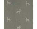 SCHÖNER LEBEN. Stoff Dekostoff Meterware Landhausstoff Wendestoff beige braun türkis 1,40m