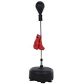 HOMCOM Punchingball-Set, schwarz/rot, BxHxL: 136 x 154 x 48 cm