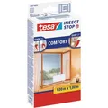 Tesa Fliegengitter Insect Stop Comfort, weiß, 100 x 100cm, mit Klettband, für Fenster
