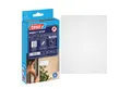 tesa Insektenschutz-Fensterrahmen Klett Fliegengitter Premium für Fenster, Insektenschutz, ohne bohren, (Komplett-Set, 1-St., zuschneidbar, selbstklebend - 100 cm x 100 cm - Weiß (Sichtschutz), Mückenschutz mit starkem Klettband, rückstandsfrei entfernbar