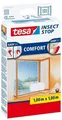 tesa® Insect Stop Fliegengitter Klett Comfort Fenster 1 x 1 m weiß