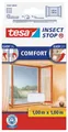 tesa Fliegengitter Fenster Klett Comfort weiß leichter Sichtschutz 1m x 1m
