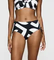 Bikini-Hose "Summer Allure Maxi EX", moderner Druck, Gr. 36 - N-Gr, WHITE - DARK COMBINATION N-Gr
