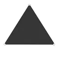 ESTEXO Sonnensegel Sonnenschutzsegel Sonnendach Sonnenschutz UV-Schutz Sichtschutz HDPE Anthrazit 3x3x3m (Dreieck)