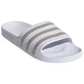 adidas - Adilette Aqua - Sandalen UK 12 | EU 47 grau/weiß