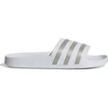 ADIDAS Adilette Aqua Badelatschen weiss 47.5 - Weiß/Beige - 47 1/3