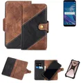 Handy Hülle für Asus ZenFone Max Pro (M1) Wallet Case Cover Smartphone Braun