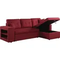 Habitat Et Jardin - Ecksofa Reversibel Mit Schlaffunktion 'axel' - 3-sitzer - Rot