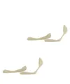 ESPRIT Damen Füßlinge Solid Low Double Pack W In Baumwolle unsichtbar einfarbig 2 Paar, Beige Cream 4011, 39-42