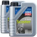 2x Liqui Moly 1619 Motorbike 2T Basic Scooter Motoröl Roller mineralisch 1L