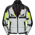 SpiDi Motorradjacke Crossmaster Motorrad Textiljacke herausnehmbares Innenfutter,herausnehmbare Membrane,wasserdicht gelb L