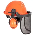 Bullstar Sicherheits-Helm Forstschutzhelm mit Gesichts- und Gehörschutz