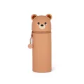Legami 2-in-1 Silikon Federmäppchen Bär Kawaii Stifteetui Braun